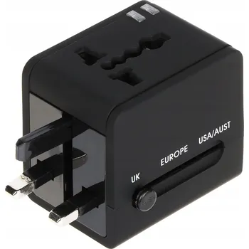 Zabezpečení domácnosti UNIVERZÁLNÍ SÍŤOVÝ ADAPTÉR S USB NAPÁJENÍM ASP-100/230V+USB