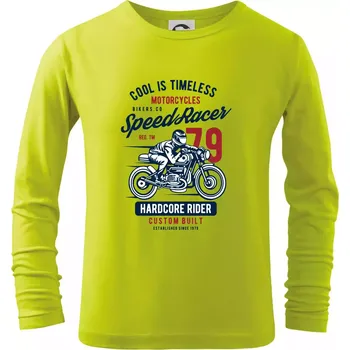 Speed Racer Motorcycles - Triko dětské Long Sleeve - 134 cm/8 let ( Limetková )