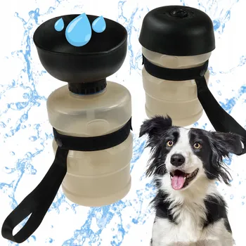 Miska pro psa Napáječka z plastu Wesoły Pupil hnědá 520 l