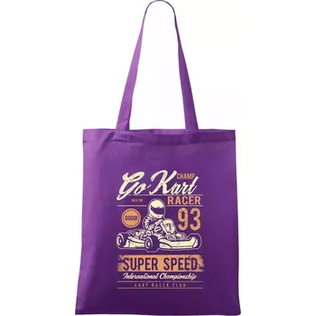 Go Kart Racer - Taška bavlněná - 42 x 38 cm ( Fialová )