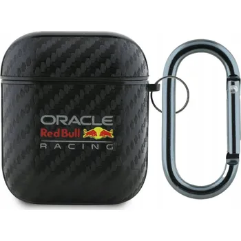 Pouzdro na mobilní telefon Pouzdro pro AirPods 1/2, Red Bull PU Carbon Logo, pouzdro na sluchátka, pouzdro