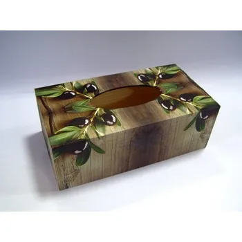 Krabice na papírové kapesníky - Olivy