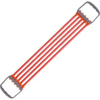 Barevné expandéry na posilování hrudníku a paží s 5 gumami pro domácí trénink celého těla červená