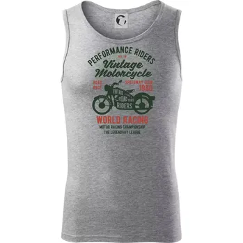 Vintage Motorcycle - Tílko pánské Core - 2XL ( Tmavě šedý melír )