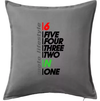 Polštář Moto lifestyle - Polštář 50x50 - 50x50 - Pouze potah ( Tmavě šedý melír )