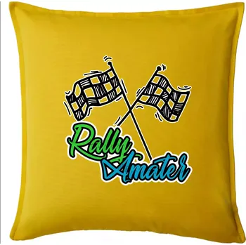 Polštář Rally amatér - Polštář 50x50 - 50x50 - Pouze potah ( Žlutá )