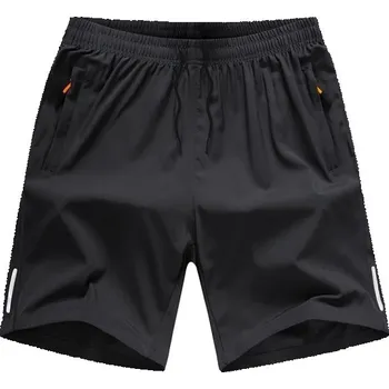 Pánské kraťasy Pánské letní sportovní kraťasy na cvičení Tréninkové prodyšné šortky s elastickým pasem a kapsami Pohodlné fitness kraťasy na léto černá XL