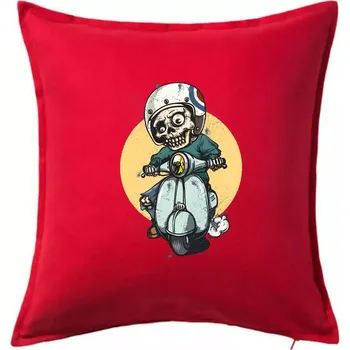 Polštář Skútr rebel - Polštář 50x50 - 50x50 - Pouze potah ( Červená )