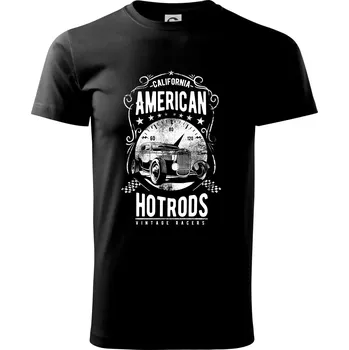 American Hotrods - Triko extra velké (5-8XL) - 6XL ( Černá )