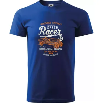 Speed Racer 4 auto - Triko extra velké (5-8XL) - 8XL ( Královská modrá )