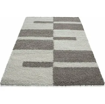 Koberec Vopi Kusový koberec Gala shaggy 2505 beige (Varianta: 140 x 200 cm)