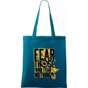 Motocross fear those who fear nothing - Taška bavlněná - 42 x 38 cm ( Petrolejová )