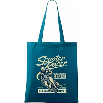 Scooter Racer - Taška bavlněná - 42 x 38 cm ( Petrolejová )