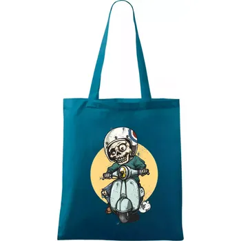 Skútr rebel - Taška bavlněná - 42 x 38 cm ( Petrolejová )
