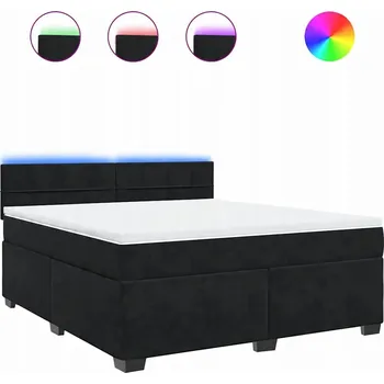 Postel Dřevěná manželská postel VidaXL 180x200 cm černá