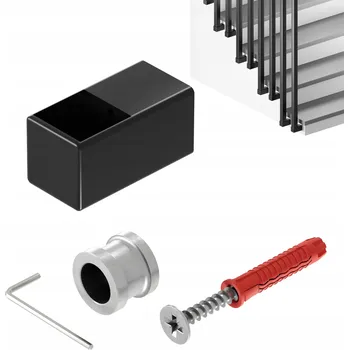 Zábradlí Držák madla zábradlí pro sloupek profilu 25x25 mm boční černý Soho K