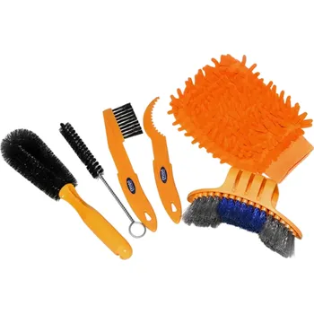 Sada 6 ks čističů řetězu a pohonu jízdních kol Kartáče na pastorky a pneumatiky Pro horská, silniční, městská a skládací kola