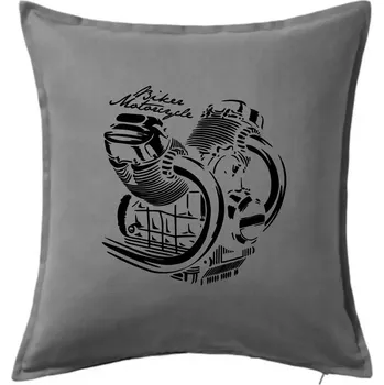Polštář Biker Motorcycle motor - Polštář 50x50 - 50x50 - Pouze potah ( Tmavě šedý melír )