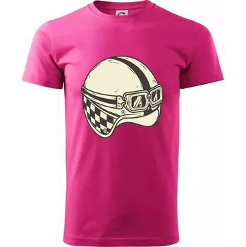 Pánská móda Moto helma - žalud - Klasické pánské triko vyšší gramáže - XL ( Purpurová )