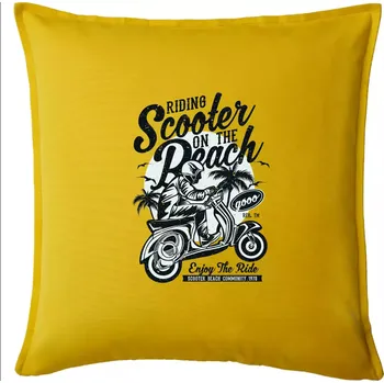 Polštář Scooter Beach - Polštář 50x50 - 50x50 - Pouze potah ( Žlutá )