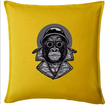 Polštář Motorkář gorila - Polštář 50x50 - 50x50 - Pouze potah ( Žlutá )