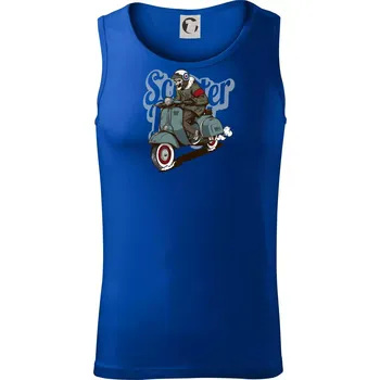 Skútr boy ve vaťáku - Tílko pánské Core - 2XL ( Královská modrá )