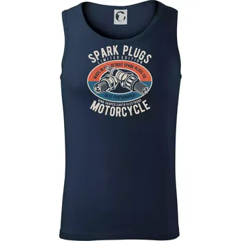 Spark Plugs ovál - Tílko pánské Core - 2XL ( Námořní modrá (velmi tmavá - téměř černá) )