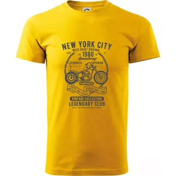New York City Speedway - Triko extra velké (5-8XL) - 6XL ( Žlutá )