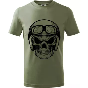 Chlapecké oblečení Nasranej motorkář - Tričko dětské bavlněné - 158 cm/12 let ( Khaki )