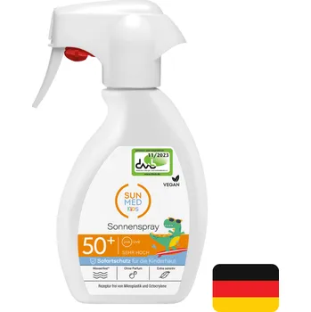 Přípravek na opalování Sun Med mléko na opalování ve spreji Kids SPF50+ 250 ml (Dovoz: Německo)