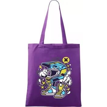 Motohelmátor - Taška bavlněná - 42 x 38 cm ( Fialová )