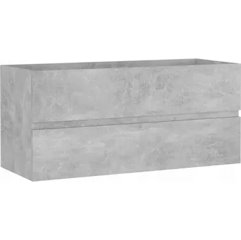 Koupelnový nábytek Skříňka pod umyvadlo, šedá betonu, 100x38,5x45 cm