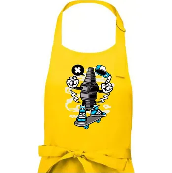 Kuchyňská zástěra Svíčkař - Pánská zástěra na vaření - Univerzální velikost ( Žlutá )