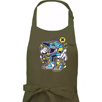 Kuchyňská zástěra Motohelmátor - Dámská zástěra na vaření - Univerzální velikost ( Khaki )