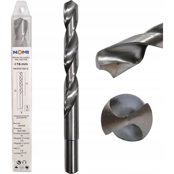 Vrták Vrták do kovu 16 mm HRC VECTOR NOMI pro ocel, plasty, dřevo a litinu