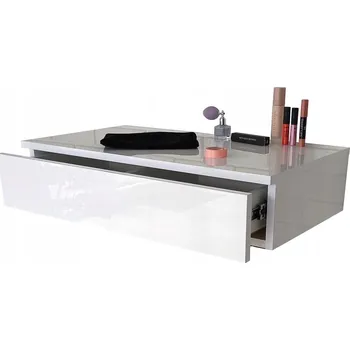 Toaletní stolek Toaletní Stolek Meblano bílý lesk 75 x 16 x 40 cm