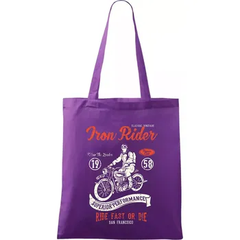 Iron Rider - Taška bavlněná - 42 x 38 cm ( Fialová )
