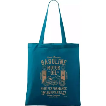 Nákupní taška Gasoline Motor Oil - Taška bavlněná - 42 x 38 cm ( Petrolejová )