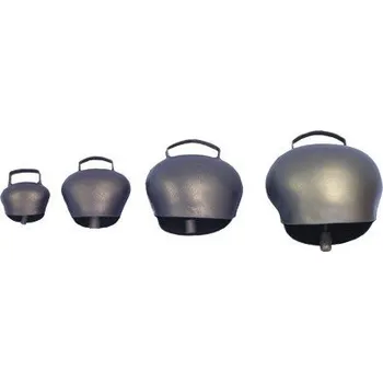 Pastevní zvonec plechový ocelově modrý 80 mm