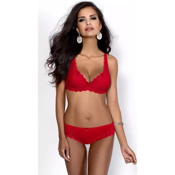 Podvazkový pás Mat 053/3 Carmela barva: červená 36