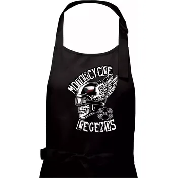 Kuchyňská zástěra Czech Motorcycle legends - Dámská zástěra na vaření - Univerzální velikost ( Černá )