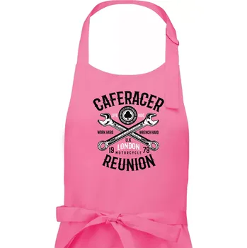 Kuchyňská zástěra Caferacer Reunion - Dámská zástěra na vaření - Univerzální velikost ( Růžová )
