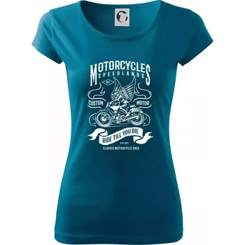 Motorcycles speedlands - Dámské triko Pure - XS ( Petrolejová )