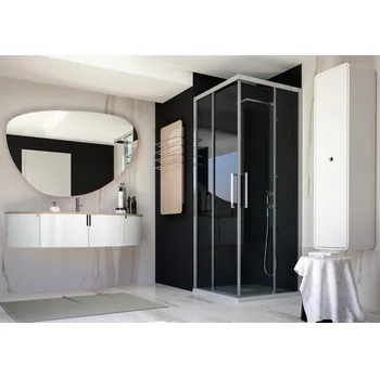 FORTE - Obdélníkový sprchový kout ESSENCE A1FS 90x80 BEA12SXA1+BEA13DXA1