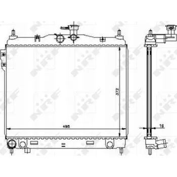 Chladič motoru NRF 53361 Chladič motoru, chlazení motoru