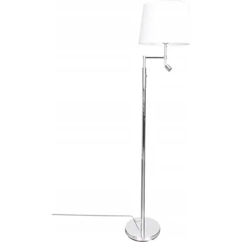 Stojací lampa Bílá stojací lampa Orlando s nastavitelným ramenem do ložnice