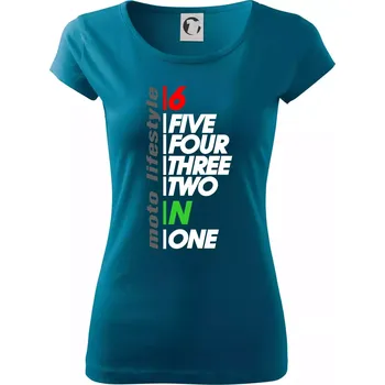 Dámské tričko Moto lifestyle - Dámské triko Pure - M ( Petrolejová )