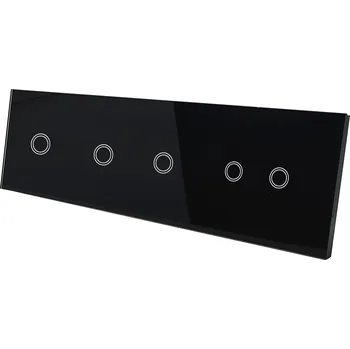 vypínač SKLENĚNÝ DOTYKOVÝ PANEL SPÍNAČ 1+1+1+2