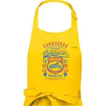 Kuchyňská zástěra Conqueror Speedway - Pánská zástěra na vaření - Univerzální velikost ( Žlutá )