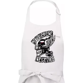 Kuchyňská zástěra Czech Motorcycle legends - Dámská zástěra na vaření - Univerzální velikost ( Bílá )
